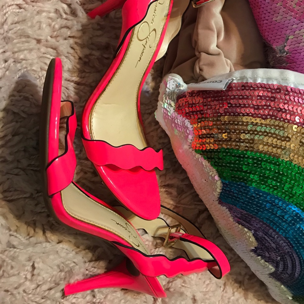 Jessica Simpson strappy heels